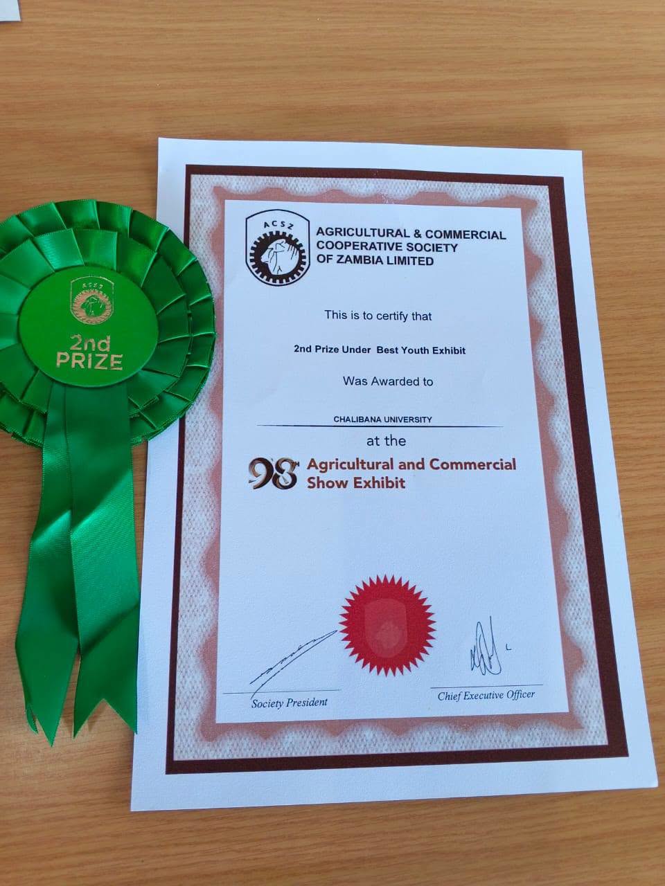 Chalimbana University Earns Second Award
