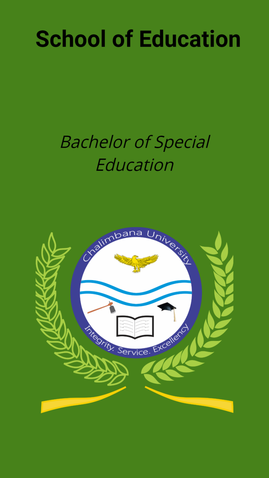 Bachelor of Special Education Chalimbana University